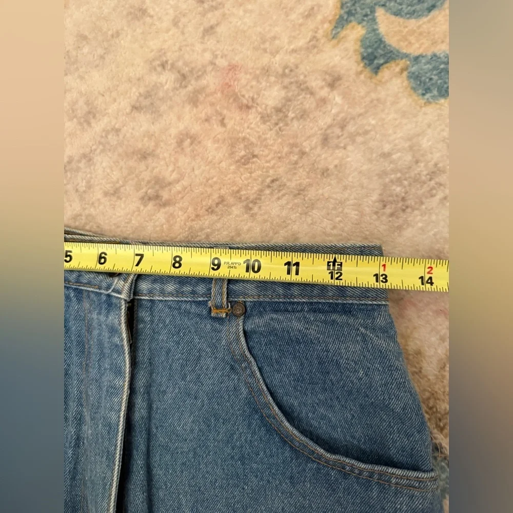 Authentic Y2K Red Square Wear Denim Skirt - Picture 9 of 14